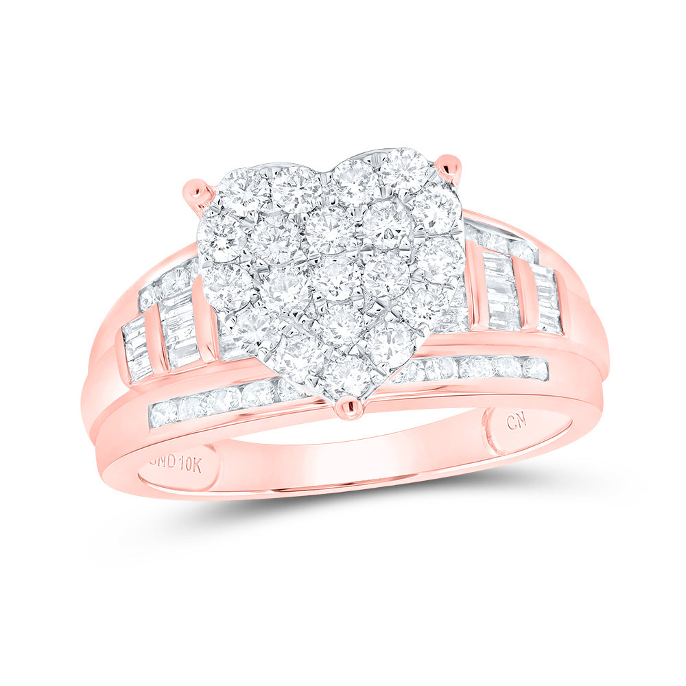 1CTW-DIA CINDY HEART RING