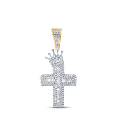 2 CTW-DIA P1P2 CROSS PENDANT