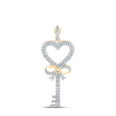 1/2CTW-DIA P1P2 GIFT KEY PENDANT