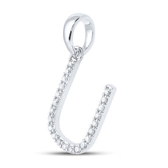 1/6CT-DIA CN LADIES INITIAL "U" PENDANT