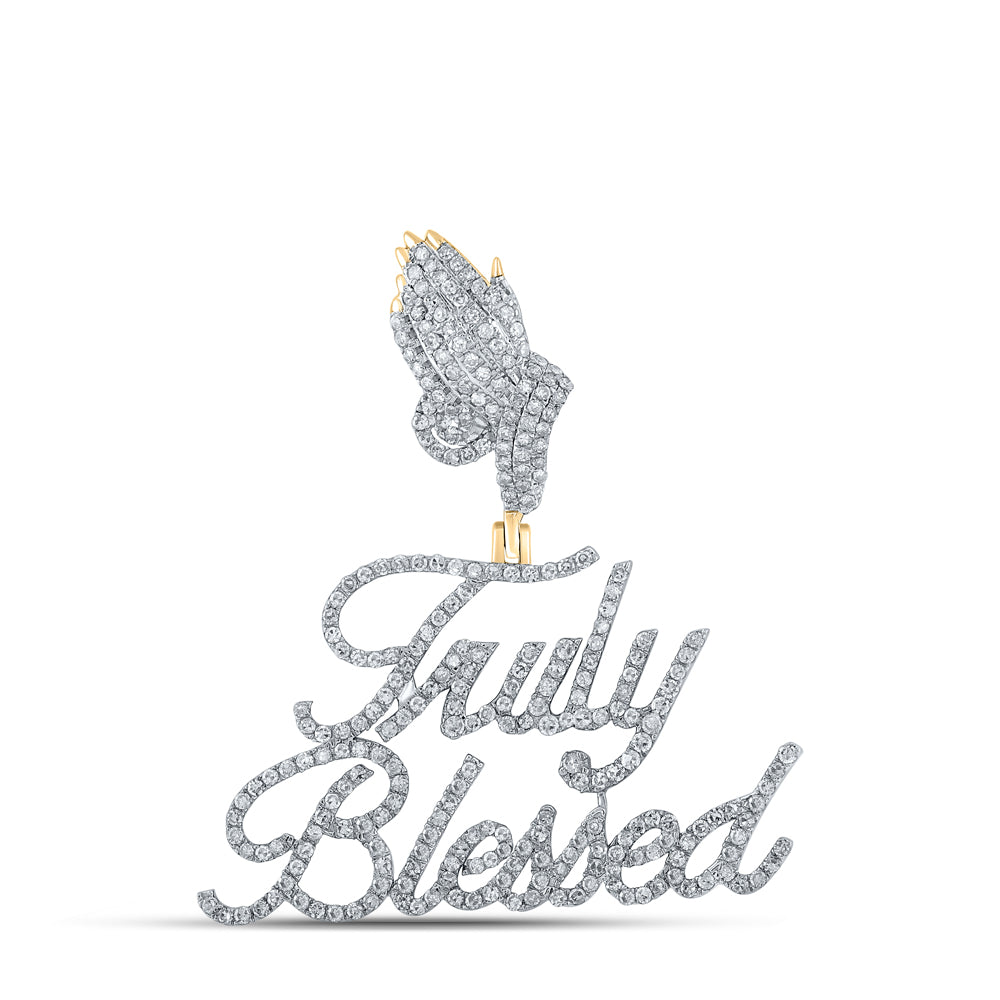 1CTW-DIA CN TRULY BLESSED MENS CHARM