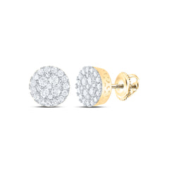 5/8CTW-DIA NK ROUND SHAPE EARRING