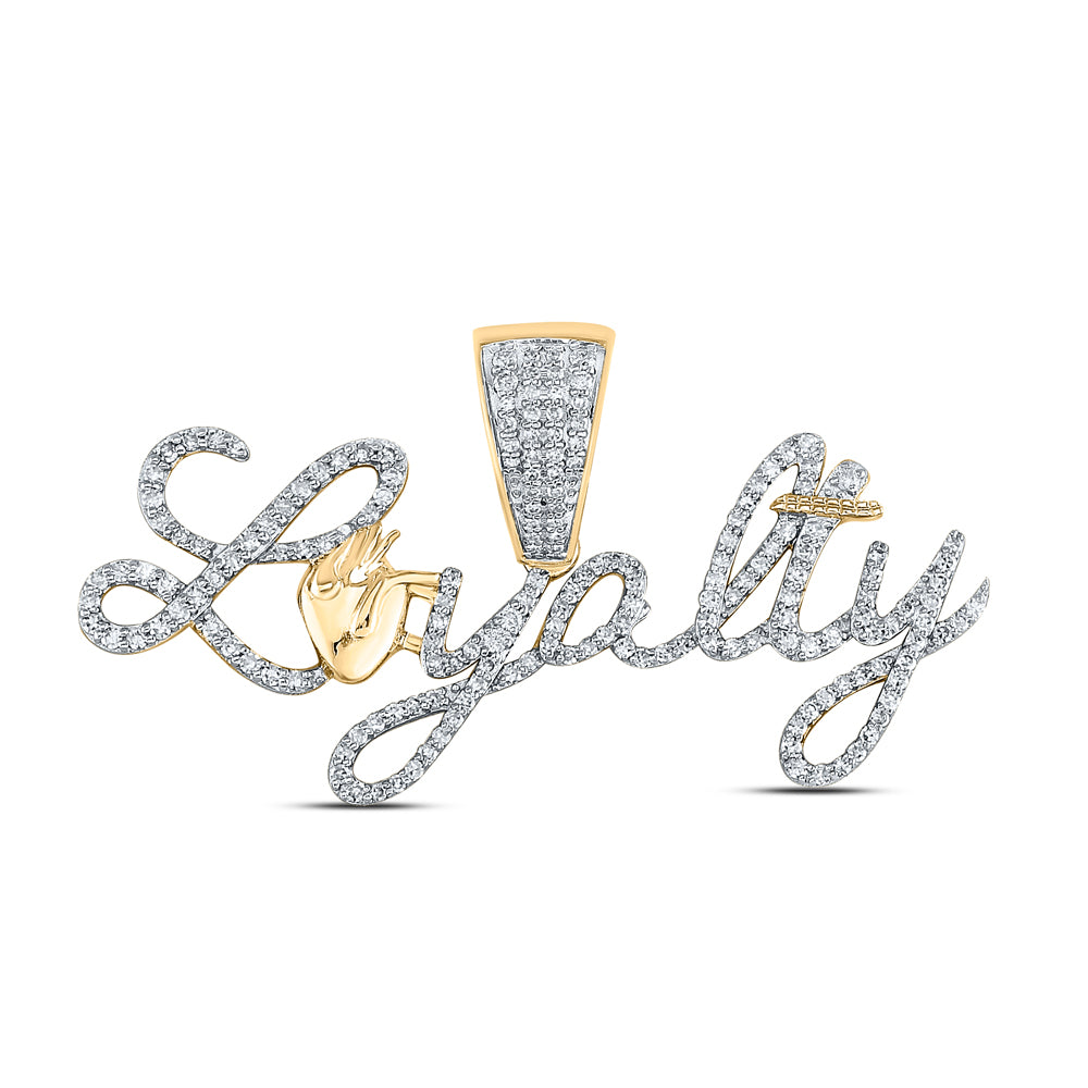1CT-DIA CN "LOYALTY" MENS CHARM