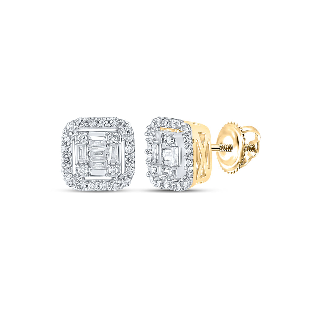 1/2CT-DIA NK SQUARE EARRING