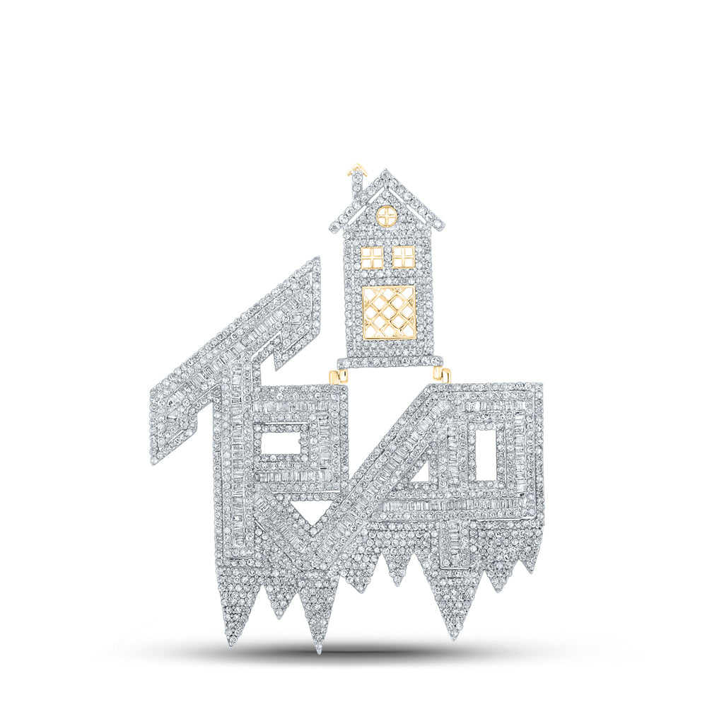 5 1/5CT-DIA NK TRAP HOUSE MENS CHARM