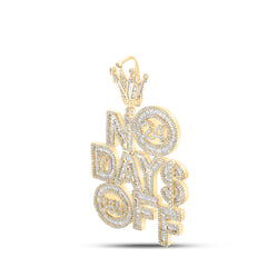 6CT-DIA NK 24 DAYS OFF MENS CHARM BIG CROWN LOOP