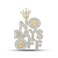 6CT-DIA NK 24 DAYS OFF MENS CHARM BIG CROWN LOOP