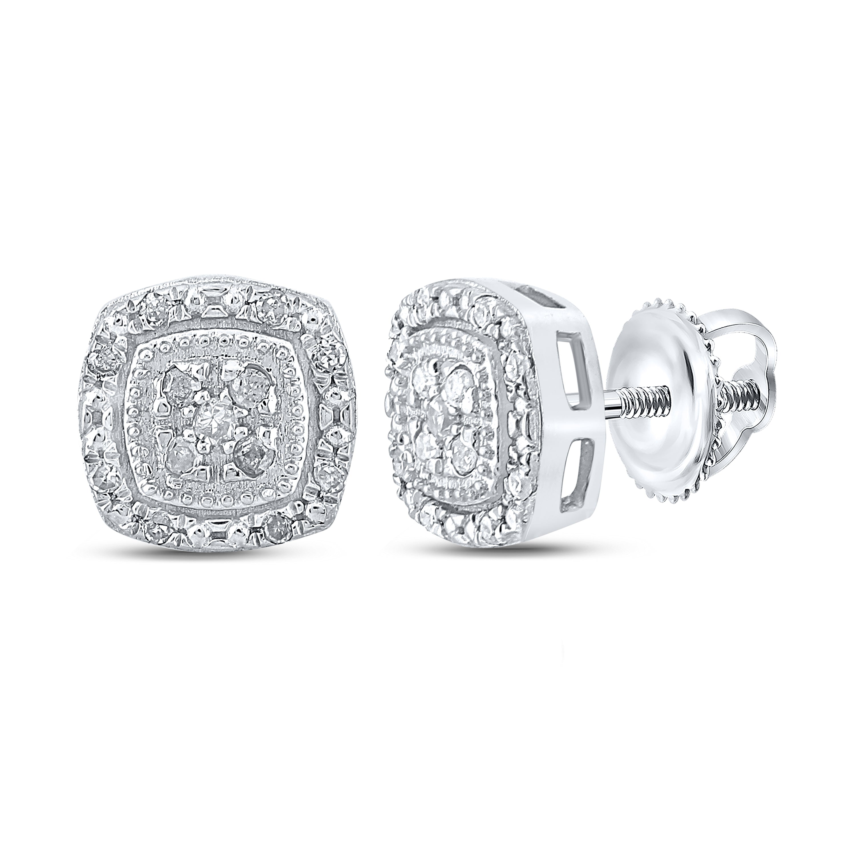 1/10CT-DIA P3 GIFT CUSHION EARRING