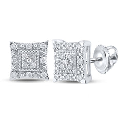 1/8CT-DIA P3 GIFT SQUARE EARRING