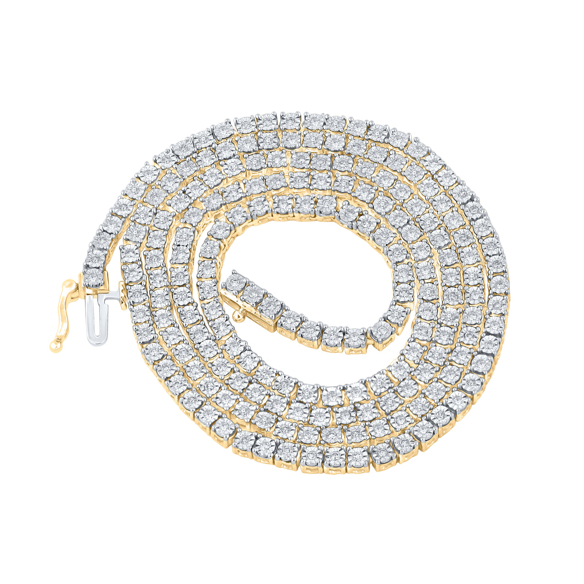 1 1/3CTW-DIA CN MENS DIAMOND 22" FANUK CHAIN