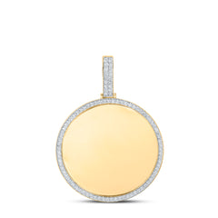 14K Yellow Gold 5 CTW-Natural Diamond Memory Mens Charm 29.52 Gram