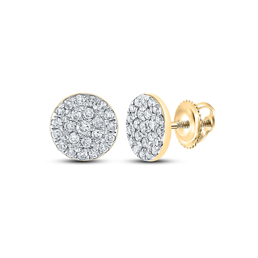 1/4CTW-DIA CN FASHION ROUND EARRING