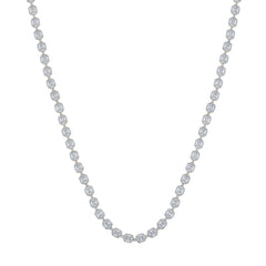 12 1/2CTW-DIA NK (8.40MM) SQUARE BAGUETTE MENS CHAIN -24 INCH