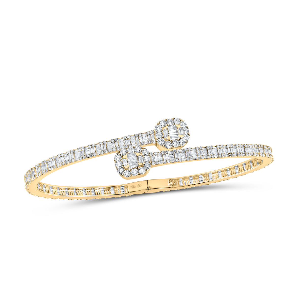 4 1/4CTW-DIA NK CUFF BANGLE