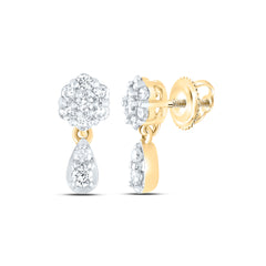 1/4CTW-DIA CN DANGLING EARRING