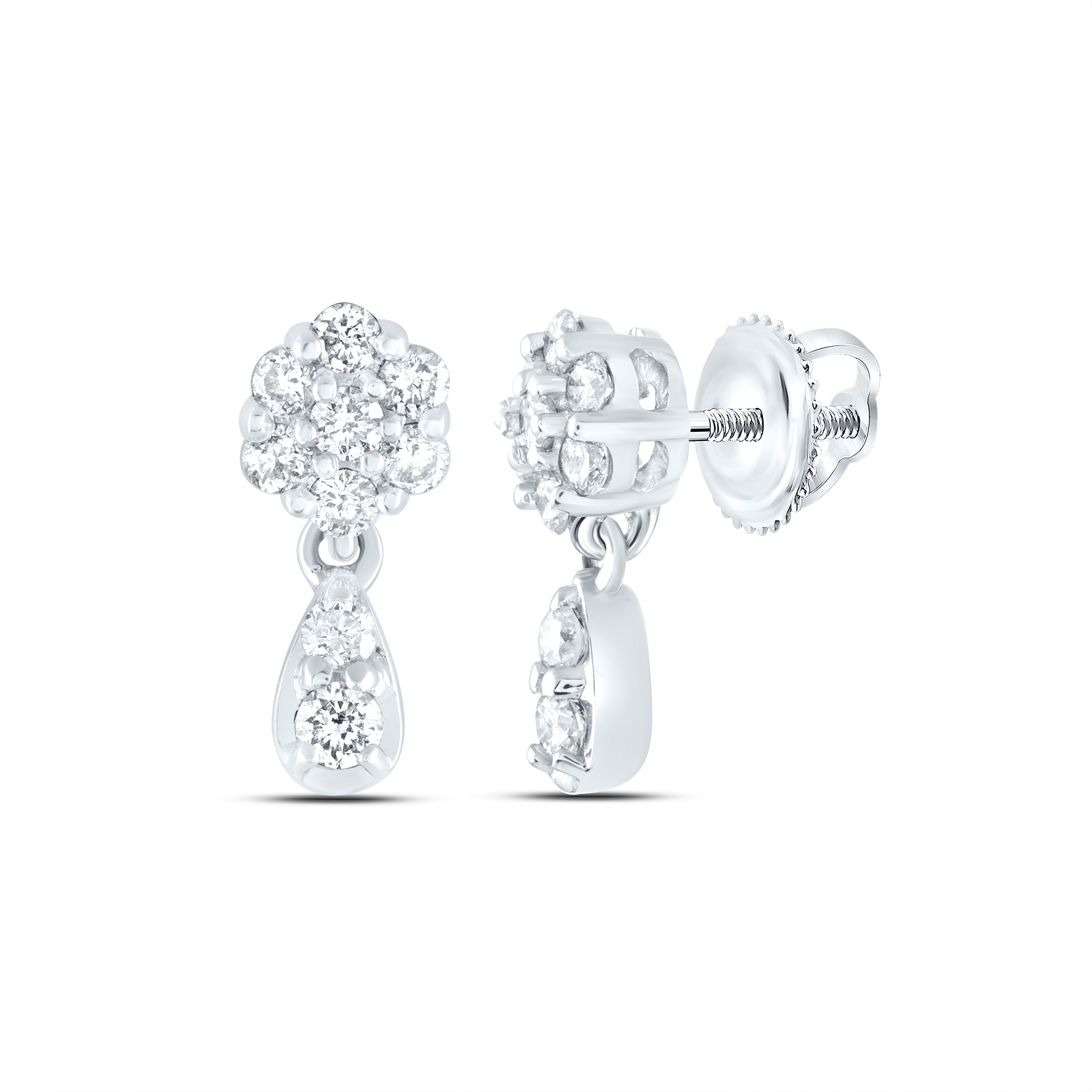 1/4CTW-DIA CN DANGLING EARRING