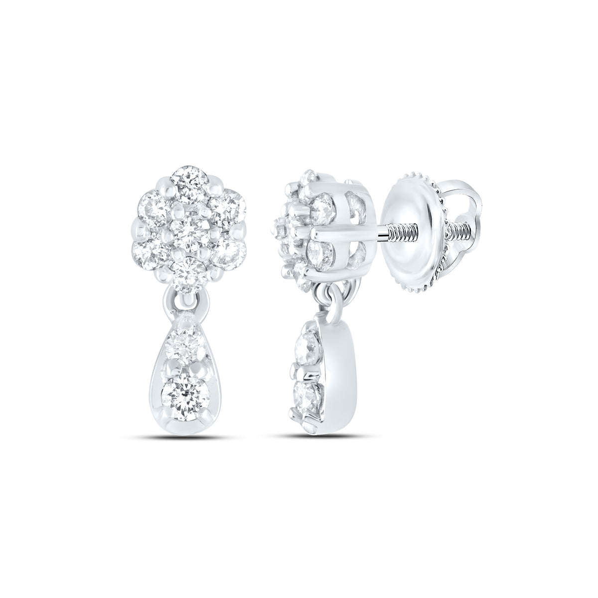1/4CTW-DIA CN DANGLING EARRING