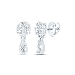 1/4CTW-DIA CN DANGLING EARRING