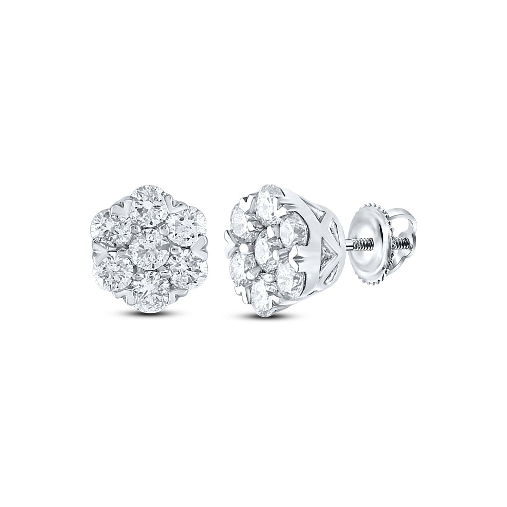5/8CTW-DIA CN FASHION FLOWER EARRING