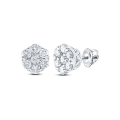 5/8CTW-DIA CN FASHION FLOWER EARRING