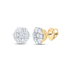 1 7/8CTW-DIA ANA M FASHION FLOWER EARRING
