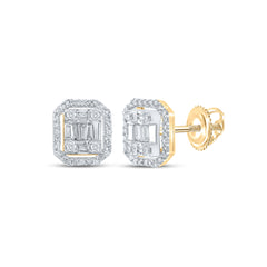1/2CTW-DIA NK EMERALD EARRING