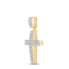 1CTW-DIA CN CROSS MENS CHARM