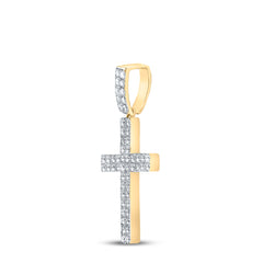 1CTW-DIA CN CROSS MENS CHARM