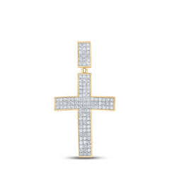 2CTW-DIA CN CROSS MENS CHARM
