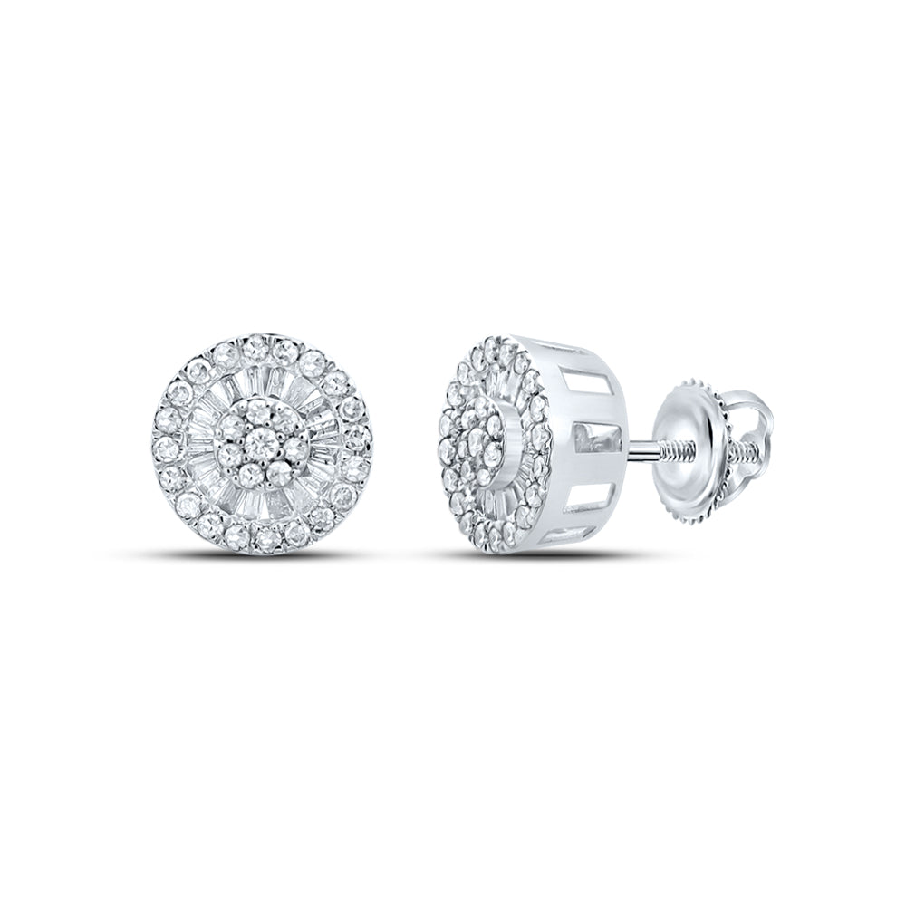 3/4CTW-DIA NK ROUND EARRING
