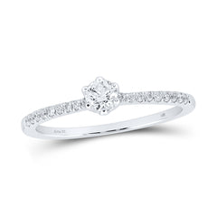 1/3CTW-DIA CN 1/5CT-CRD NO HALO ENGAGEMENT RING