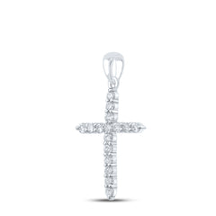 1/2CTW-DIA CN CROSS PENDANT