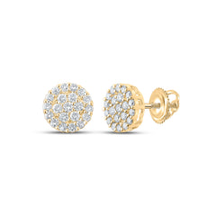 1CTW-DIA NK ROUND EARRING
