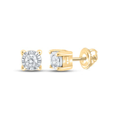 1/20CTW-DIA NK ROUND EARRING