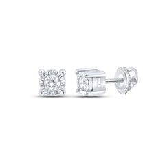 1/20CTW-DIA NK ROUND EARRING