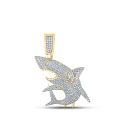 1CTW-DIA P3 SHARK MENS CHARM