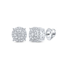 1/4CTW-DIA CN FASHION ROUND EARRING