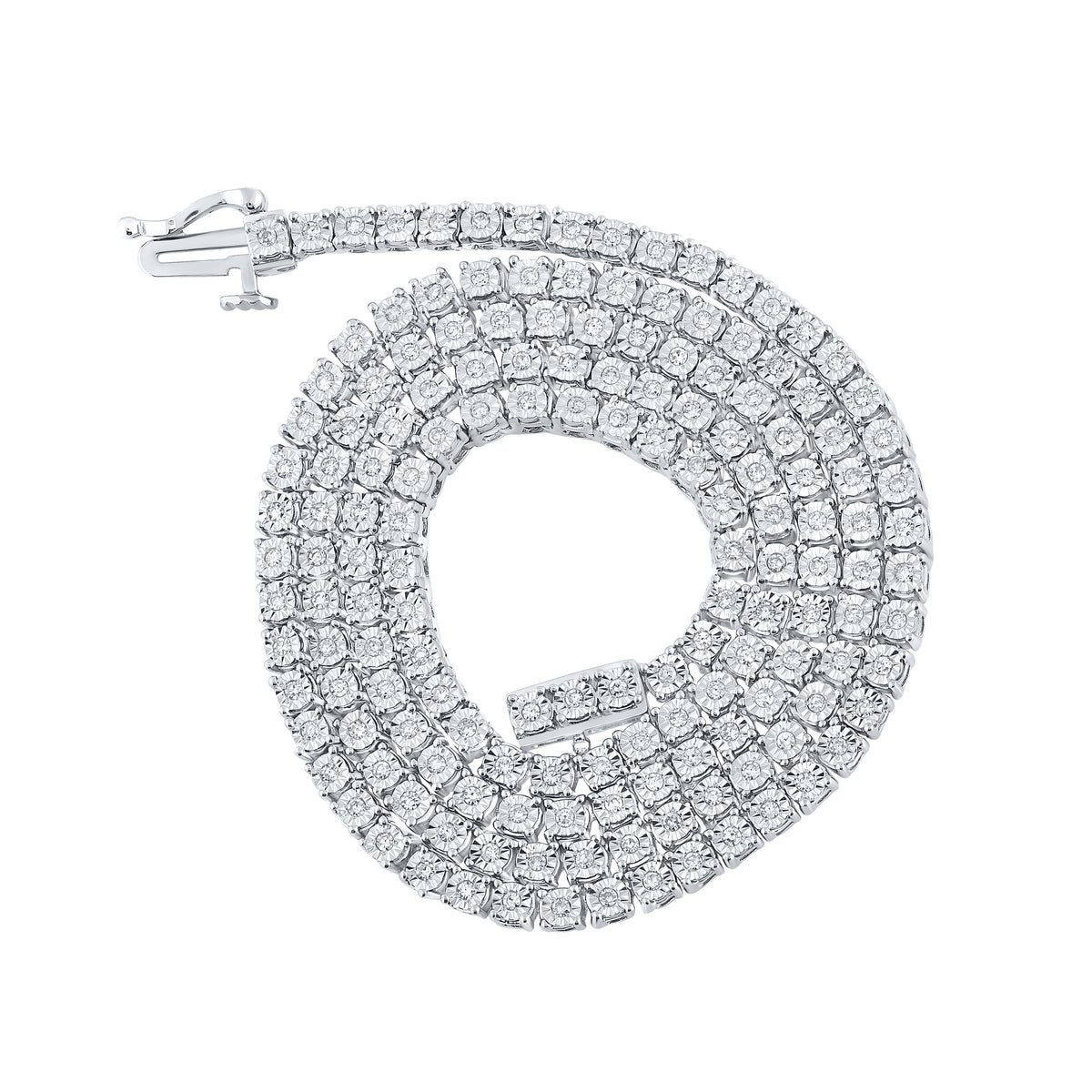 1CTW-DIA MENS CN DIAMOND  FANUK CHAIN (18 INCH)