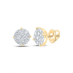 1/2CTW-DIA NK ROUND EARRING