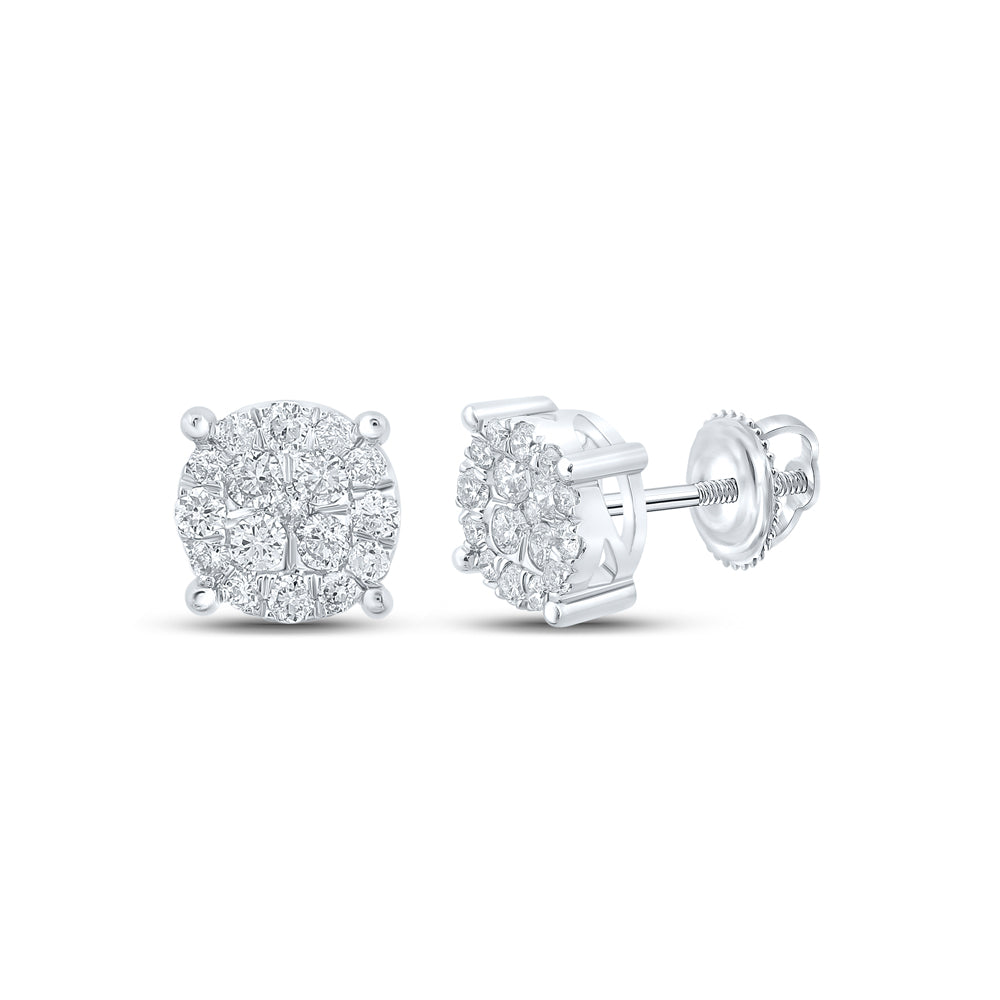 1/2CTW-DIA CN FASHION ROUND EARRING