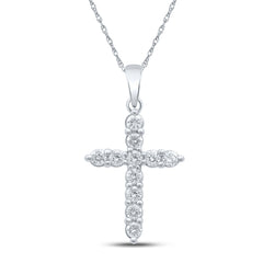 1/2CTW-DIA CN CROSS PENDANT