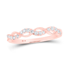 1/5CTW-DIA CN STACKABLE RING