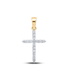 1/2CTW-DIA CN CROSS PENDANT
