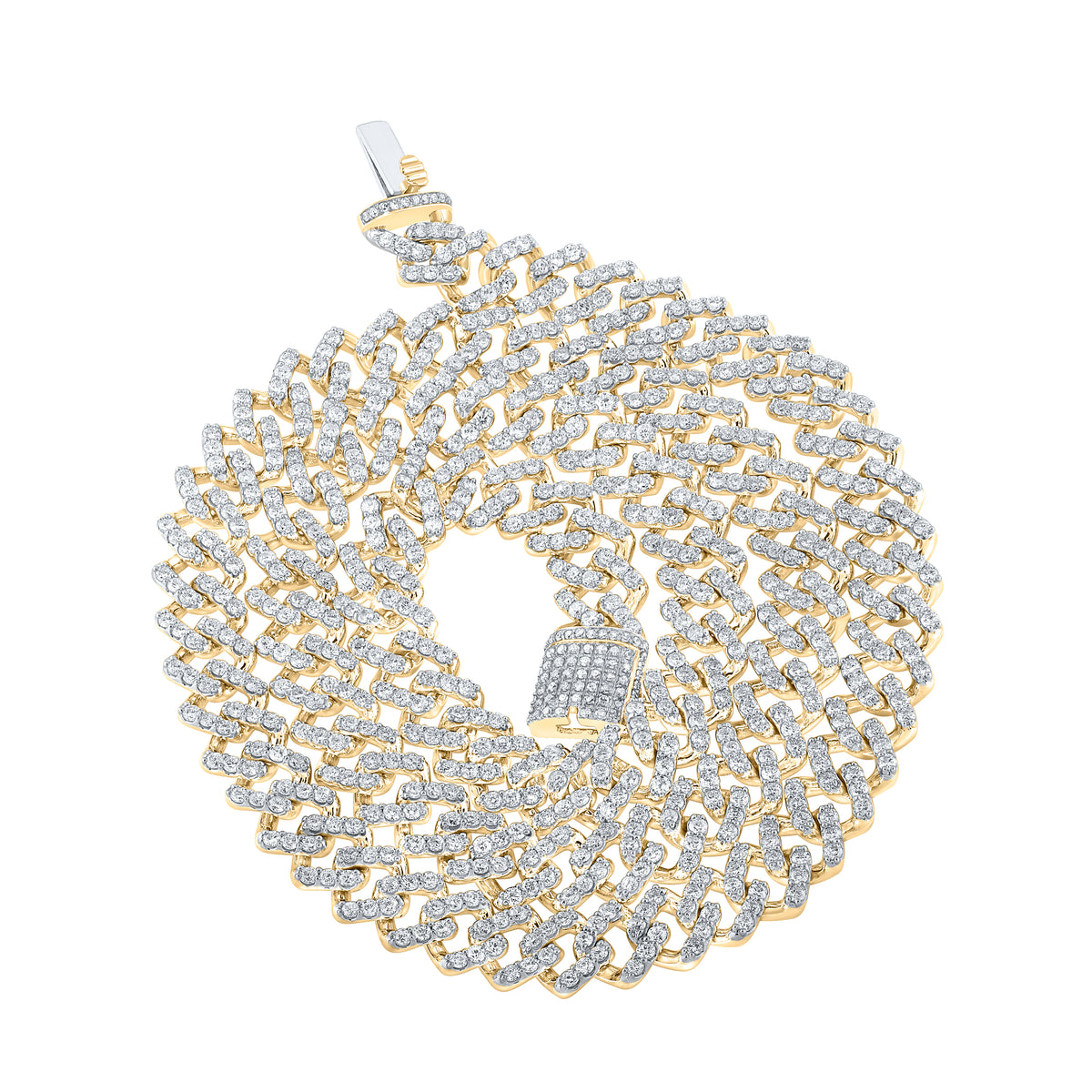 15CTW-DIA NK (10.40MM) MENS CHAIN (22 INCH)