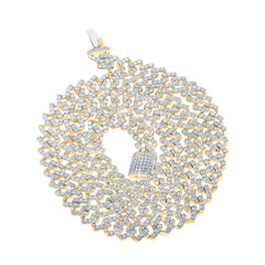 15CTW-DIA NK (10.40MM) MENS CHAIN (22 INCH)