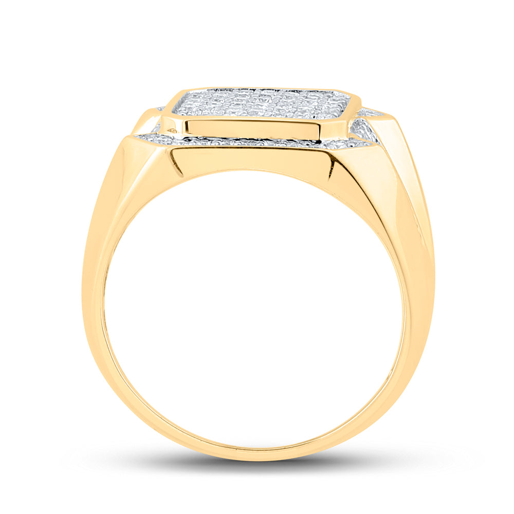 1 CTW-DIA CN MENS RING
