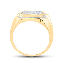 1 CTW-DIA CN MENS RING