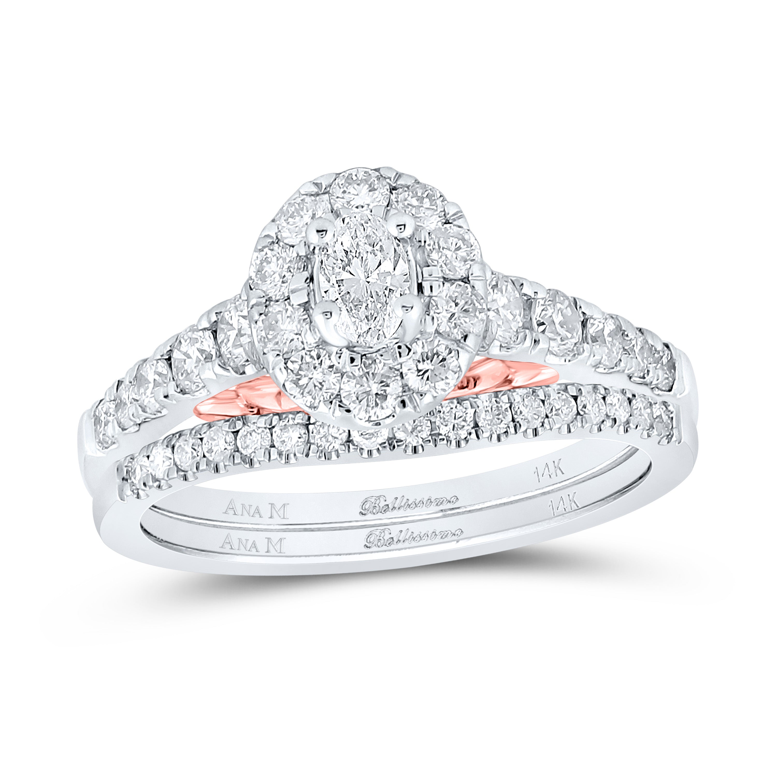 1CTW-DIA ANA M 1/5CT-COV BELLISSIMO BRIDAL SET