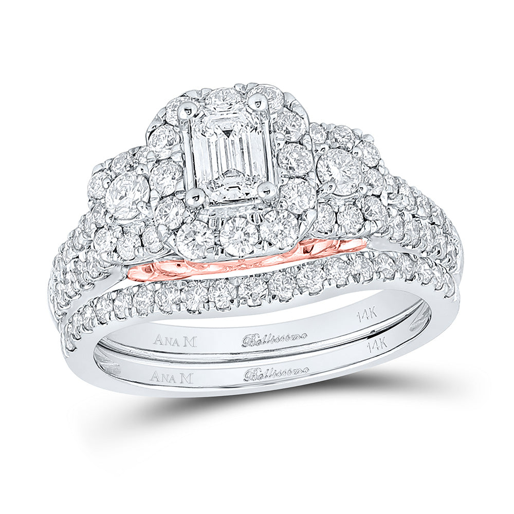 1 1/2CTW-DIA ANA M 3/8CT-CEMRL BELLISSIMO BRIDAL SET