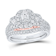 1 1/2CTW-DIA ANA M 3/8CT-CEMRL BELLISSIMO BRIDAL SET
